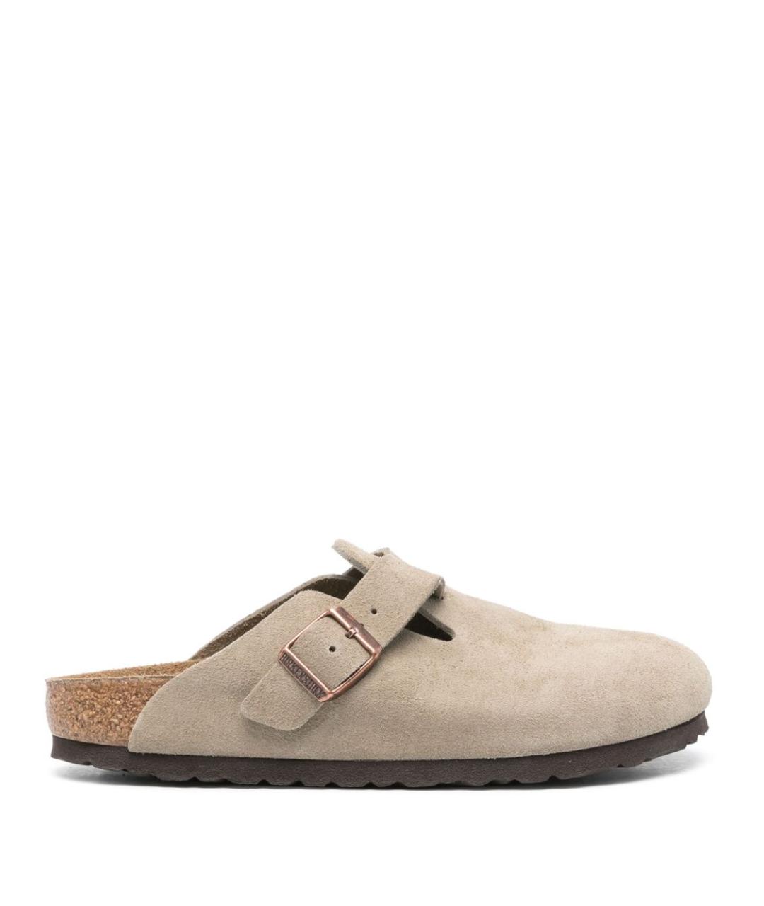 BIRKENSTOCK Серые замшевые сандалии, фото 1