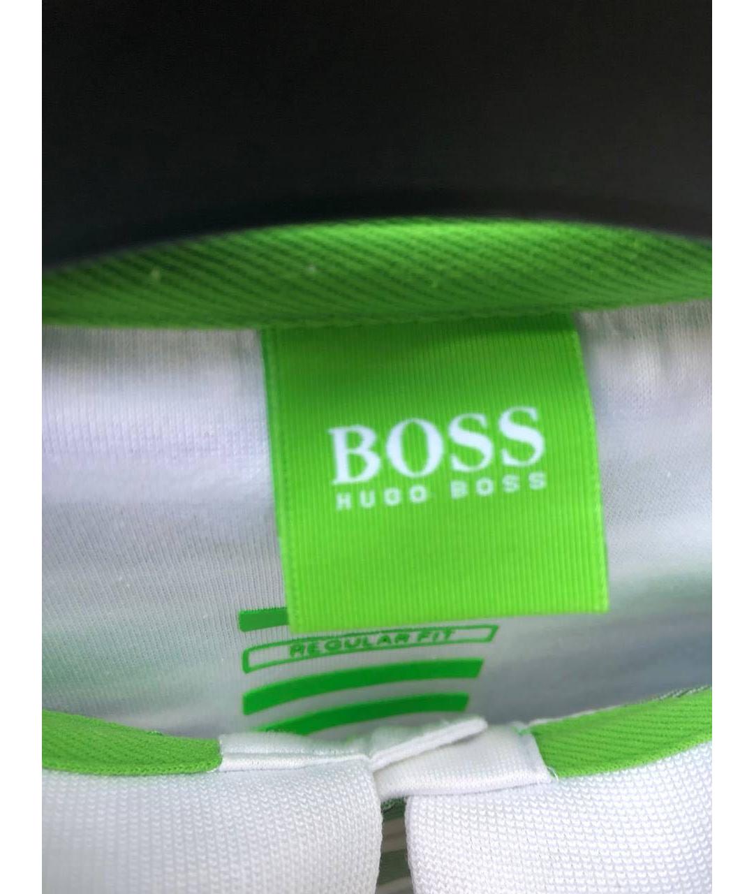 HUGO BOSS Зеленое поло с коротким рукавом, фото 4