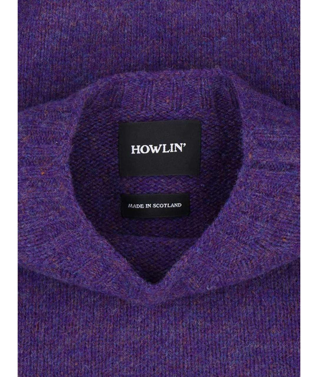 HOWLIN Фиолетовый шерстяной джемпер / свитер, фото 3