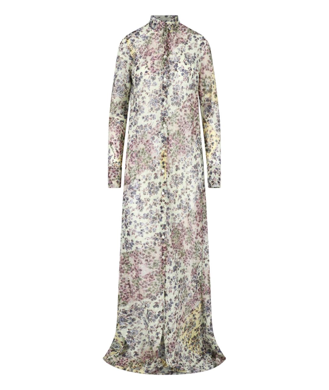 DRIES VAN NOTEN Мульти полиэстеровое коктейльное платье, фото 1