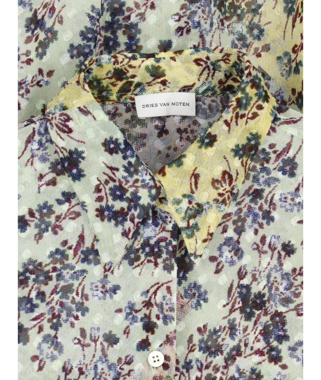 DRIES VAN NOTEN Мульти полиэстеровая рубашка, фото 3