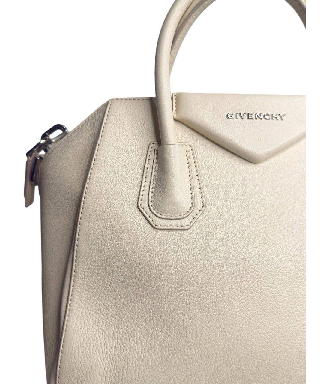GIVENCHY Бежевая кожаная сумка через плечо, фото 5