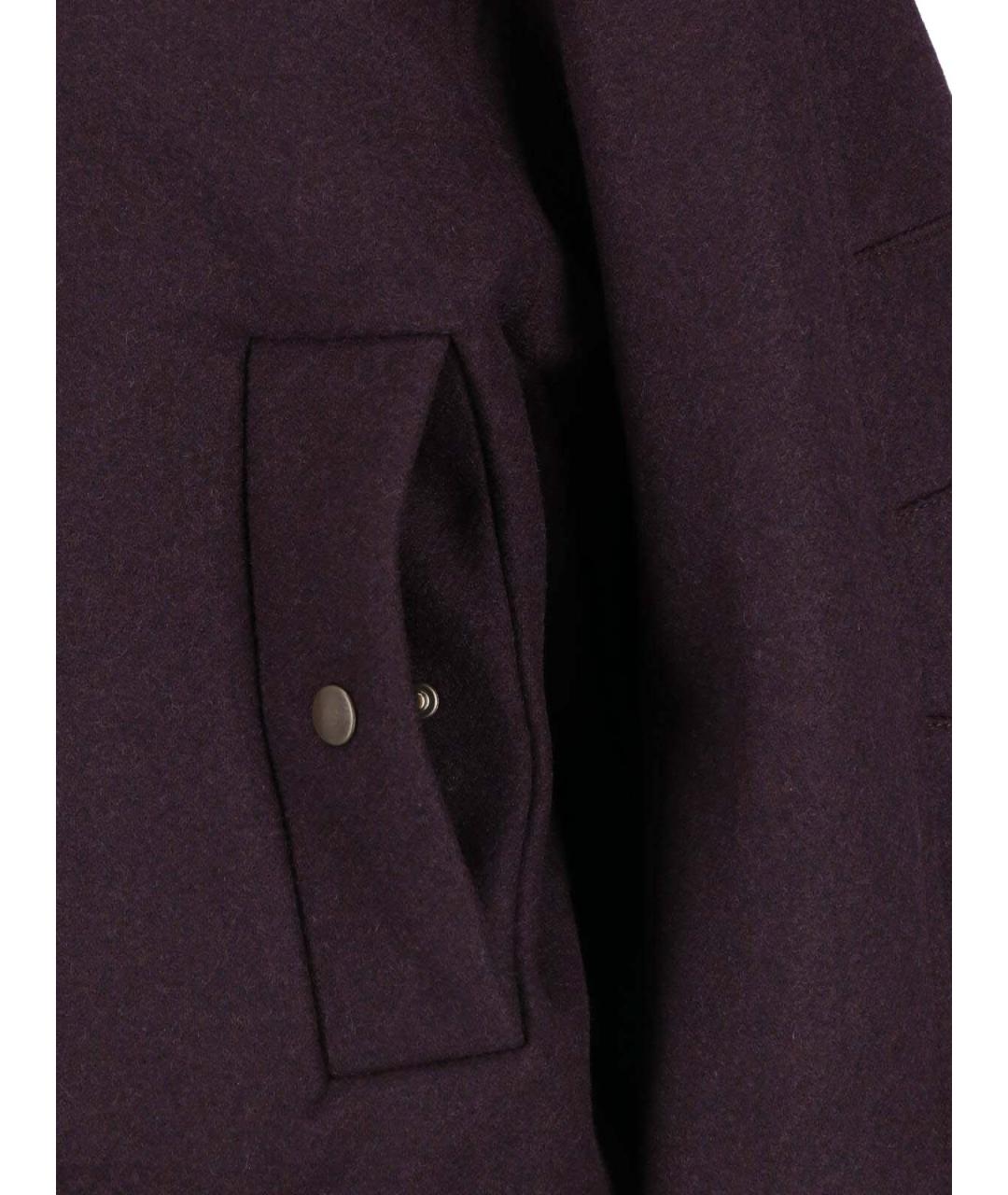 DRIES VAN NOTEN Фиолетовая шерстяная куртка, фото 3