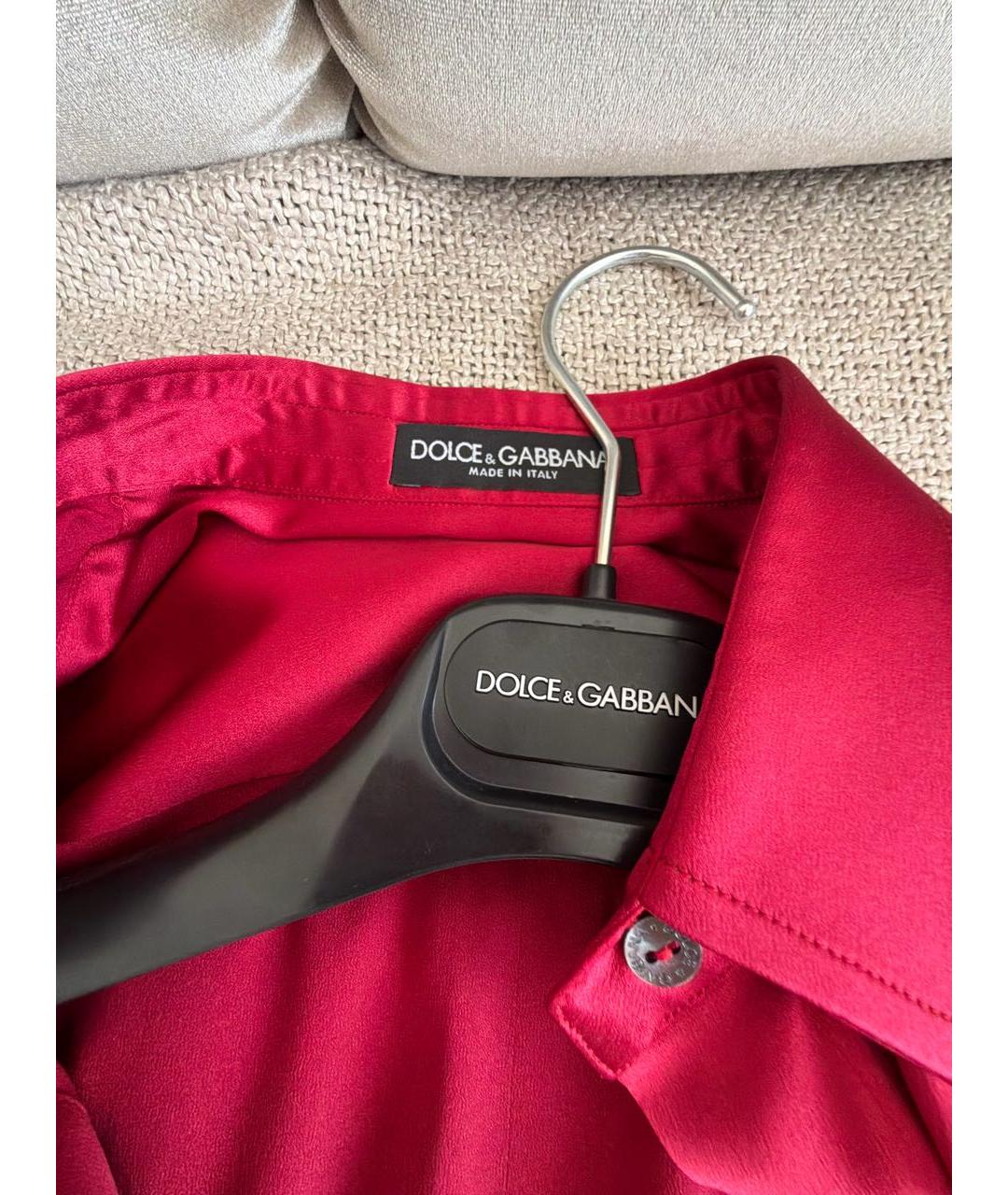 DOLCE&GABBANA Бордовая блузы, фото 3