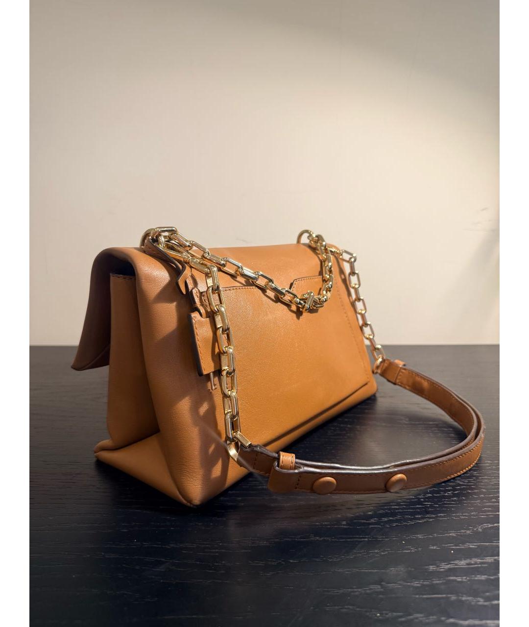 MICHAEL KORS Коричневая кожаная сумка с короткими ручками, фото 2