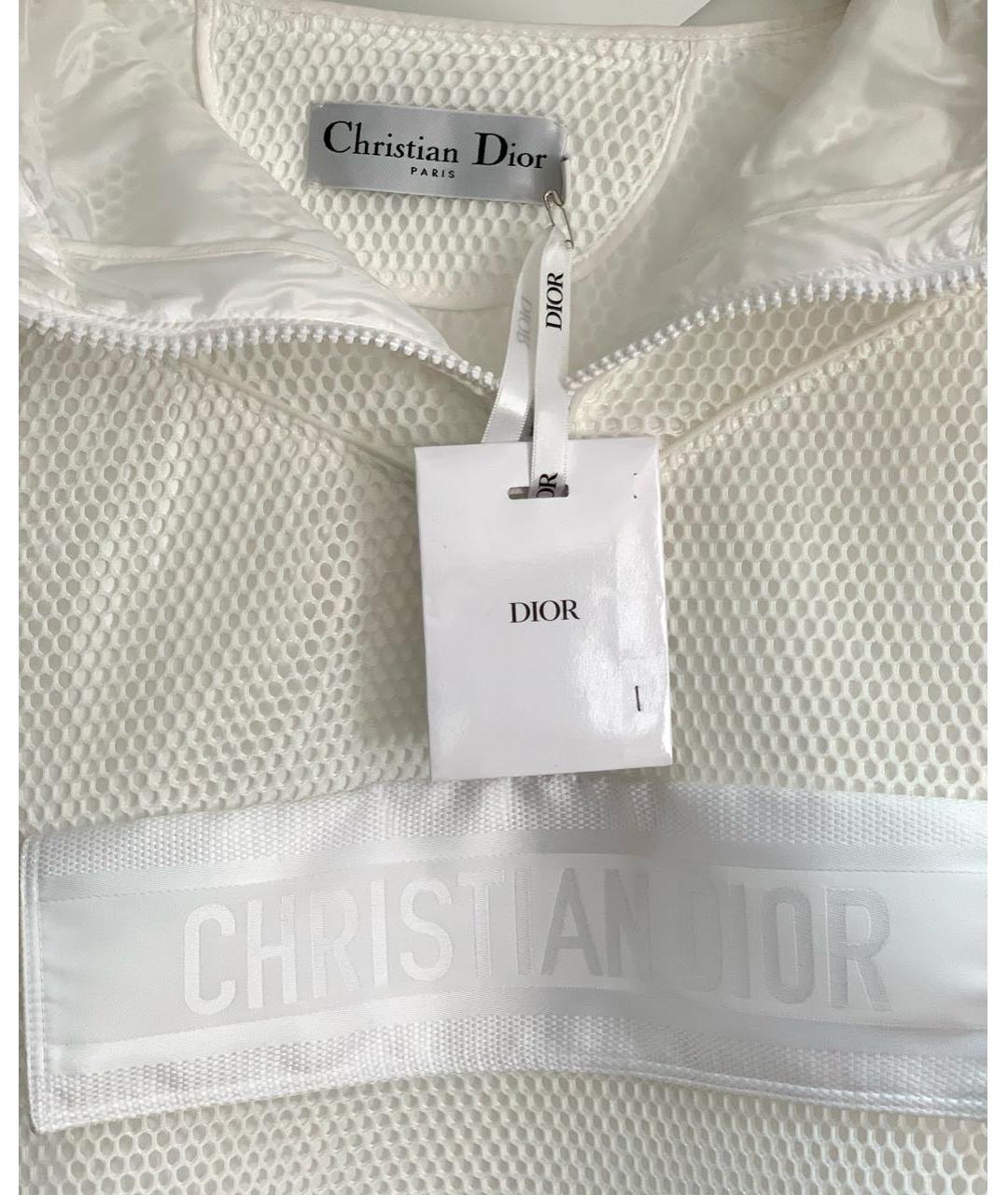 CHRISTIAN DIOR Белая полиамидовая куртка, фото 4