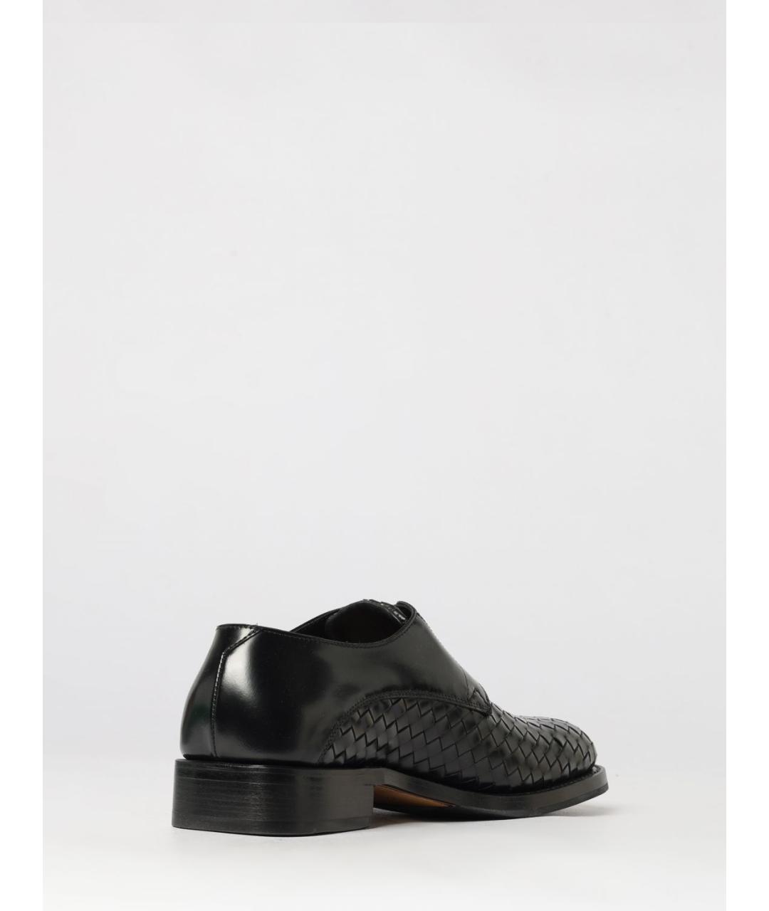 BOTTEGA VENETA Черные кожаные туфли, фото 3