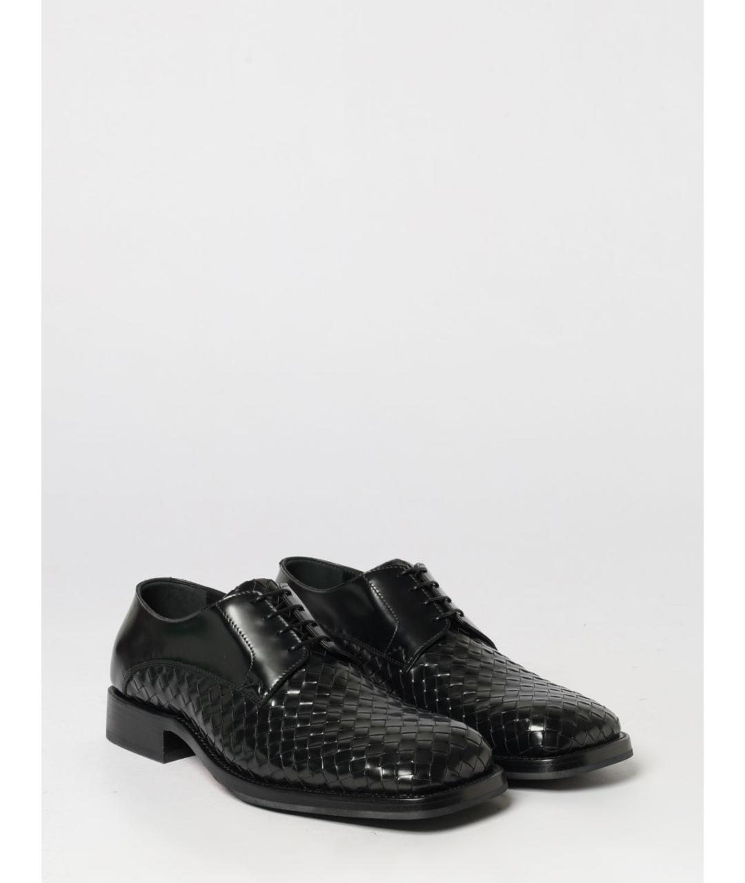 BOTTEGA VENETA Черные кожаные туфли, фото 2