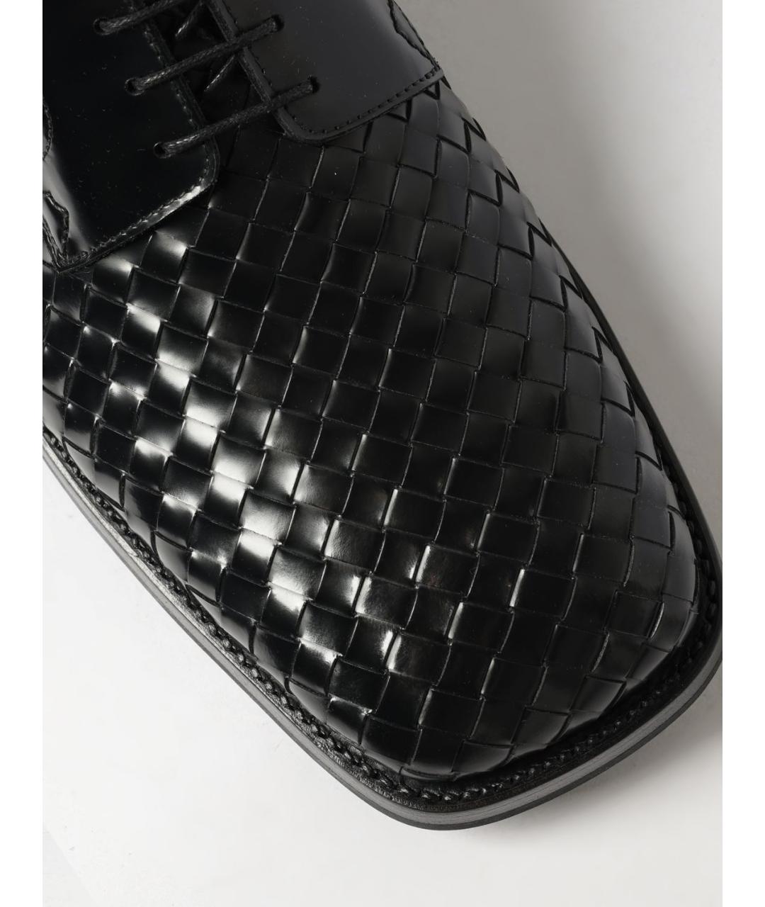BOTTEGA VENETA Черные кожаные туфли, фото 4