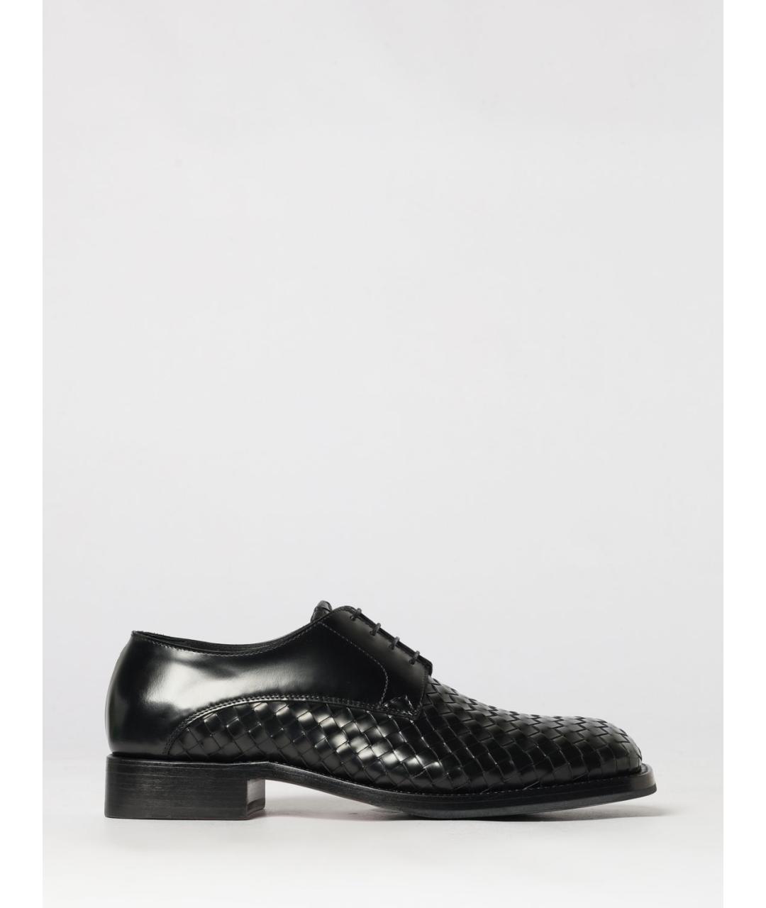 BOTTEGA VENETA Черные кожаные туфли, фото 5