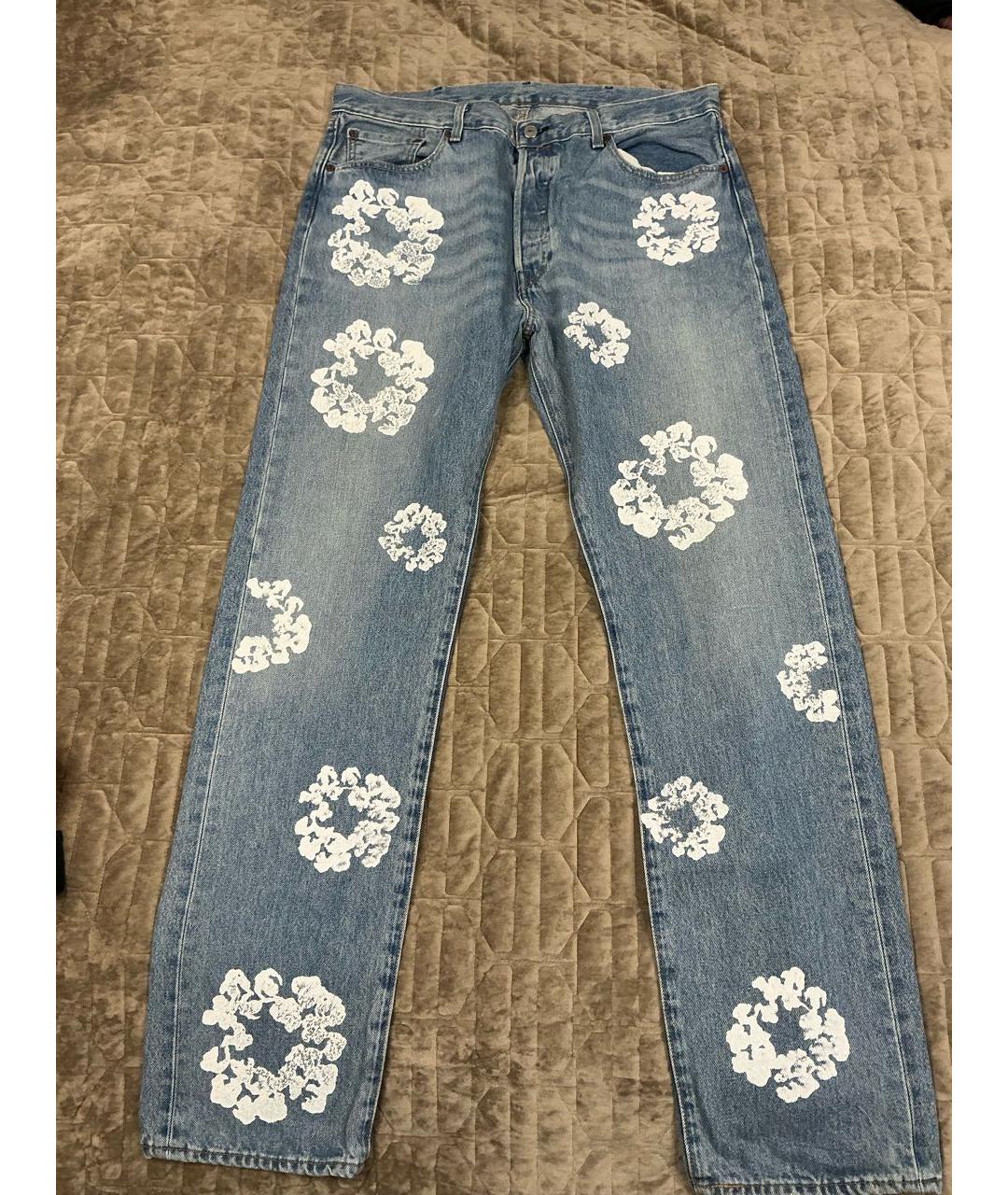 Denim Tears Синие прямые джинсы, фото 6