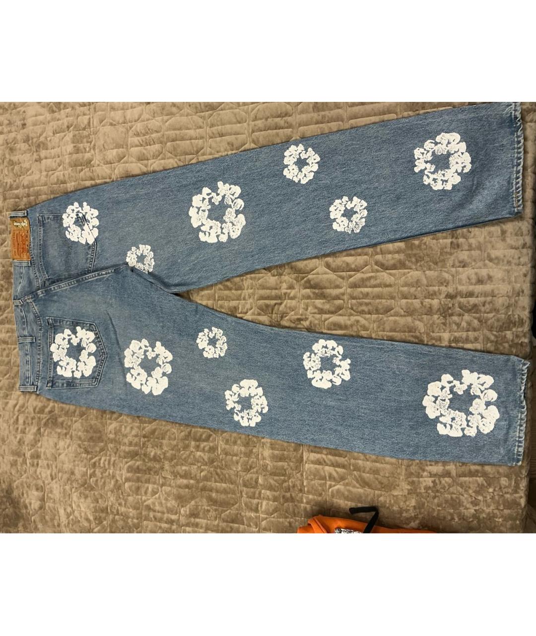 Denim Tears Синие прямые джинсы, фото 2