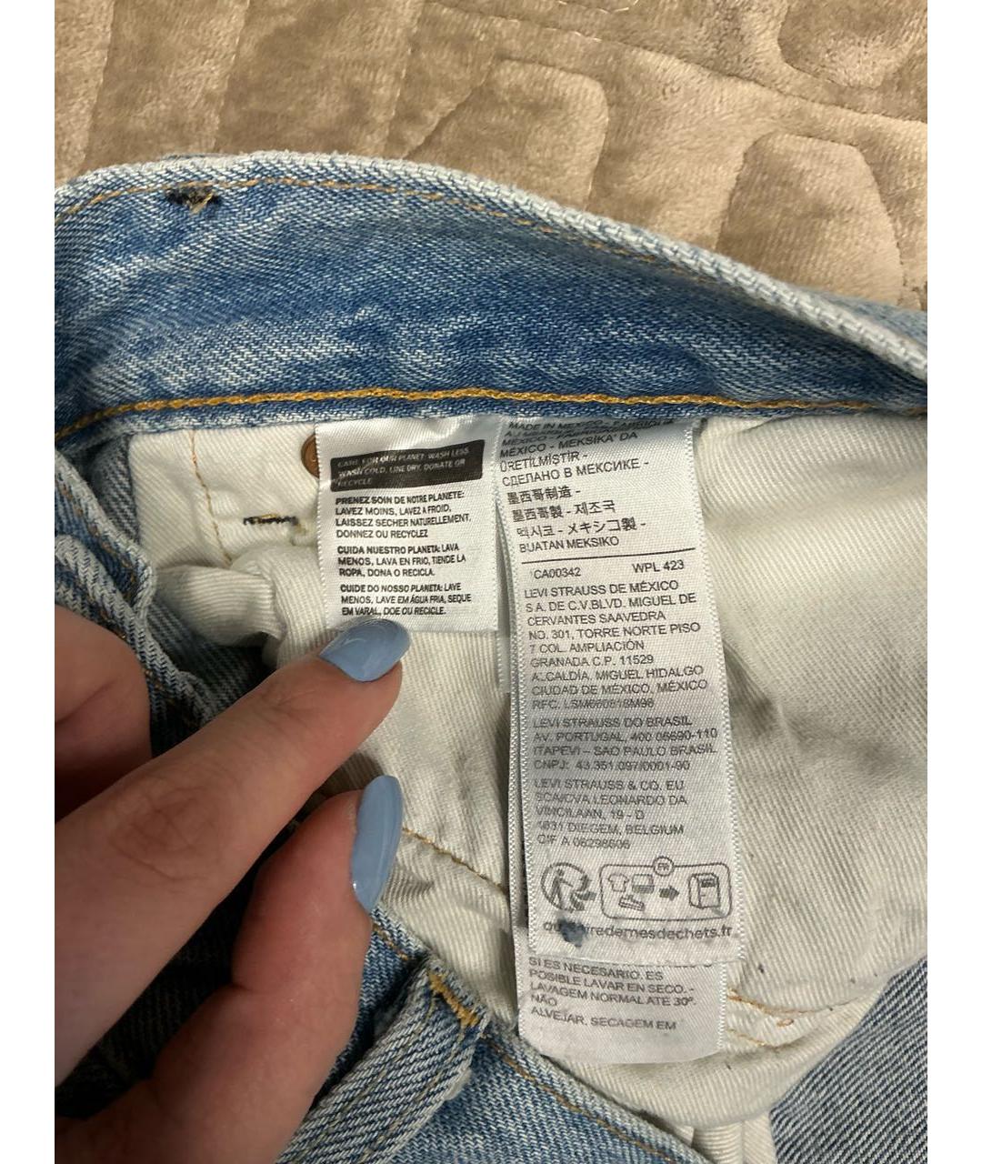 Denim Tears Синие прямые джинсы, фото 4