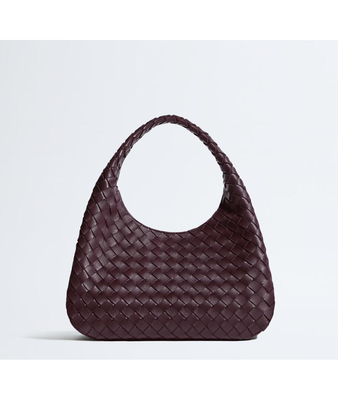 BOTTEGA VENETA Бордовая кожаная сумка тоут, фото 6