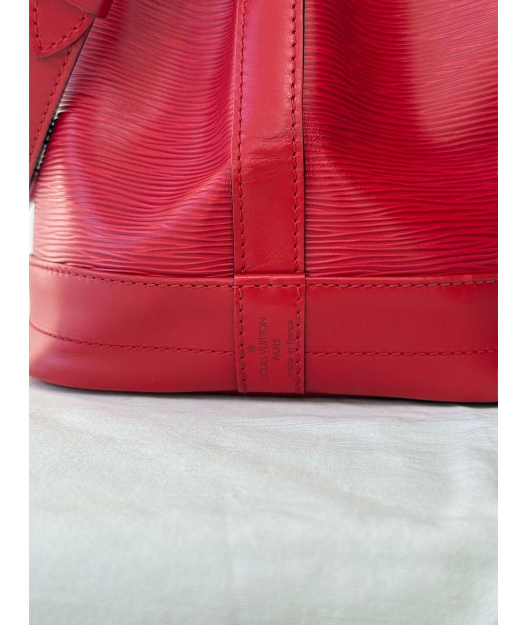 LOUIS VUITTON Красная кожаная сумка через плечо, фото 5