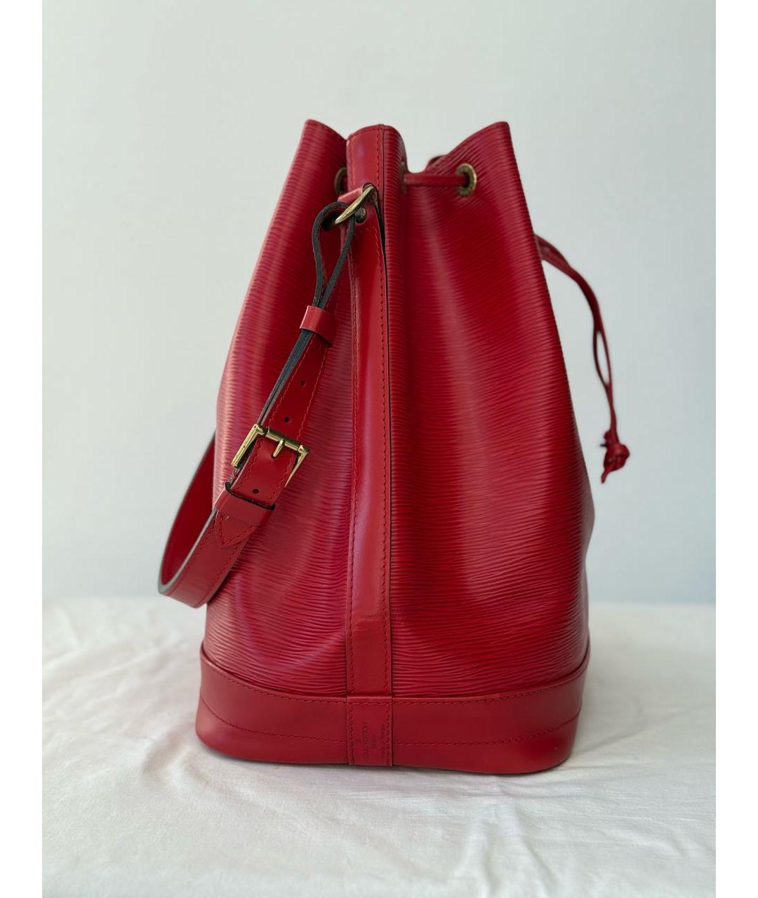 LOUIS VUITTON Красная кожаная сумка через плечо, фото 2