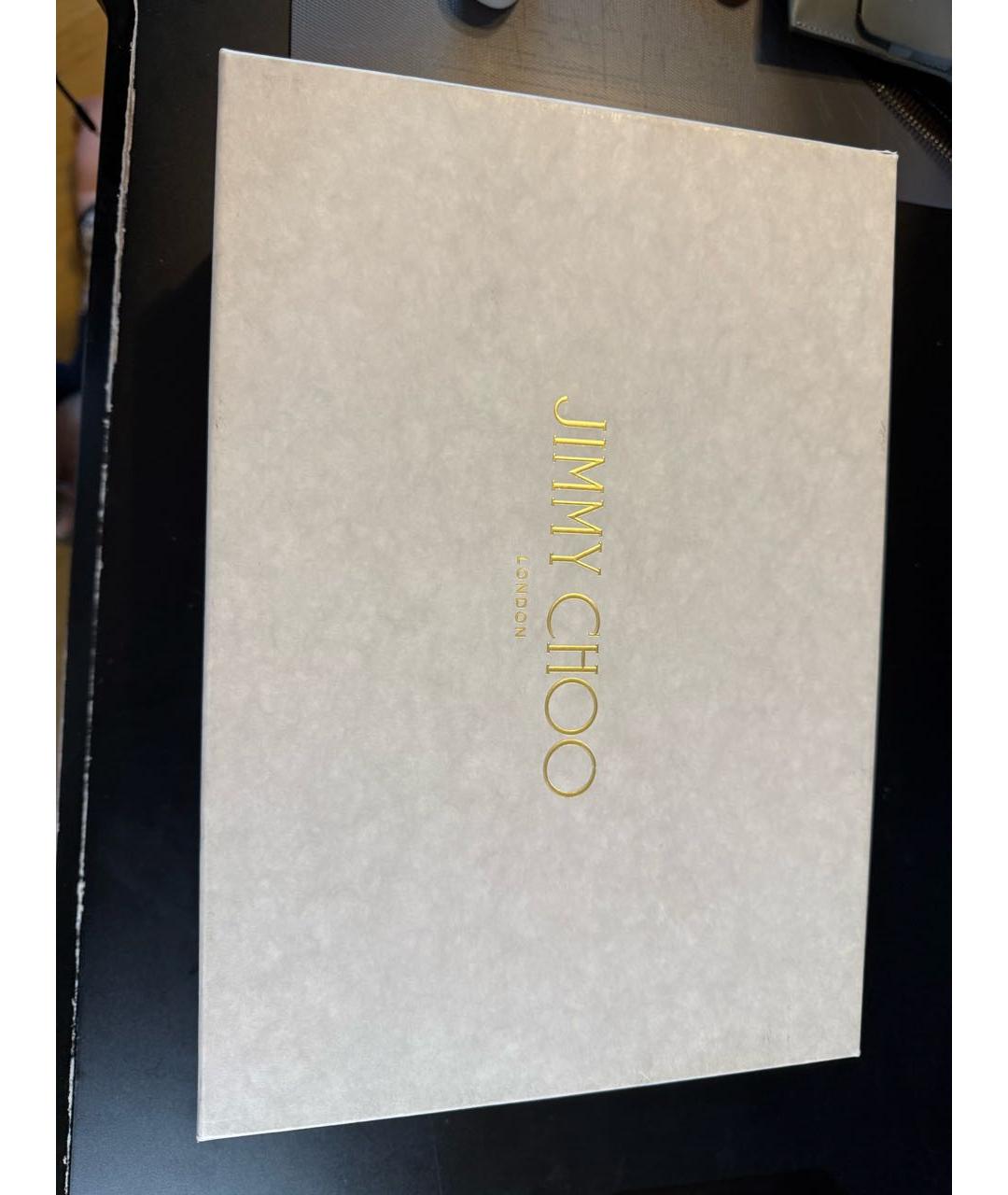JIMMY CHOO Бежевые замшевые туфли, фото 8