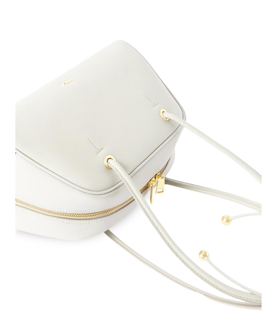 FURLA Бежевая кожаная сумка через плечо, фото 3