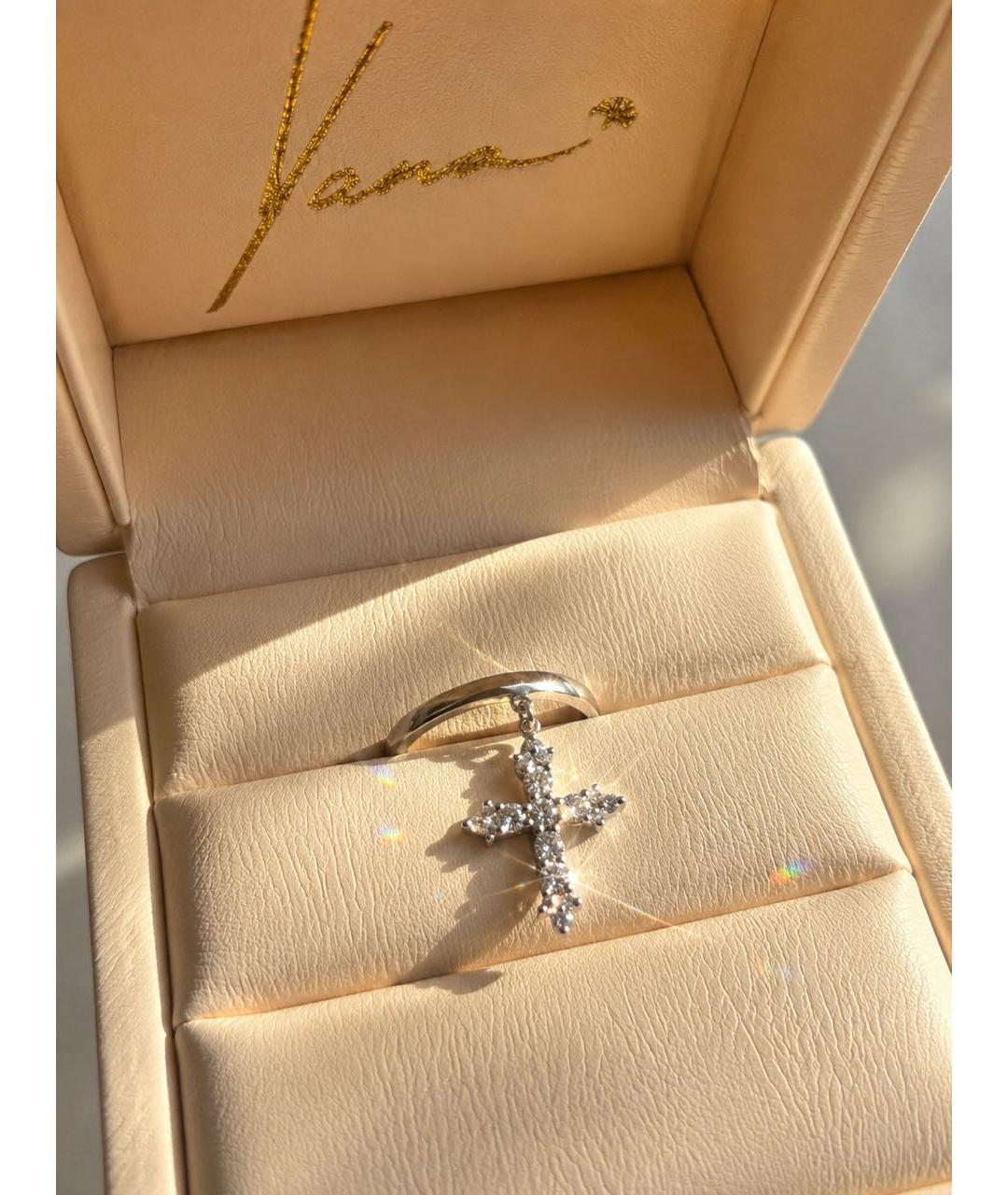 YANA JEWELLERY Серебряное кольцо из белого золота, фото 8