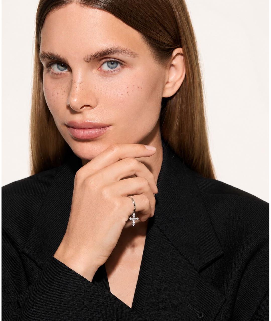 YANA JEWELLERY Серебряное кольцо из белого золота, фото 3