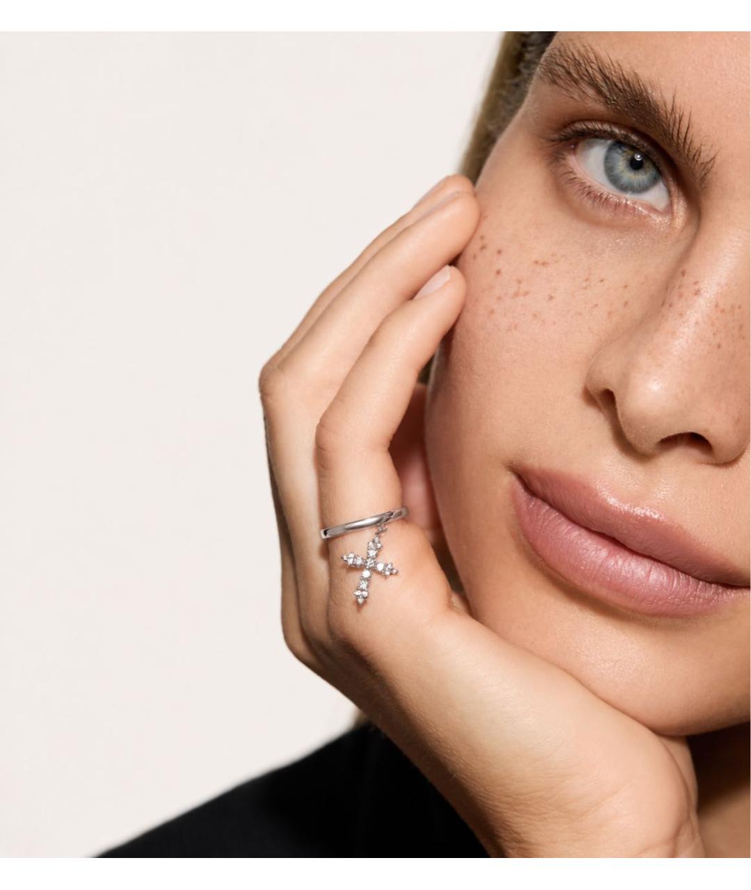 YANA JEWELLERY Серебряное кольцо из белого золота, фото 4