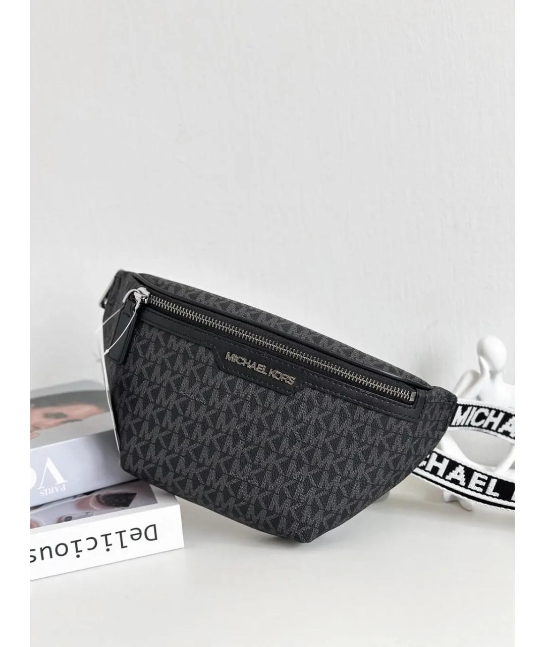 MICHAEL KORS Черная поясная сумка, фото 2