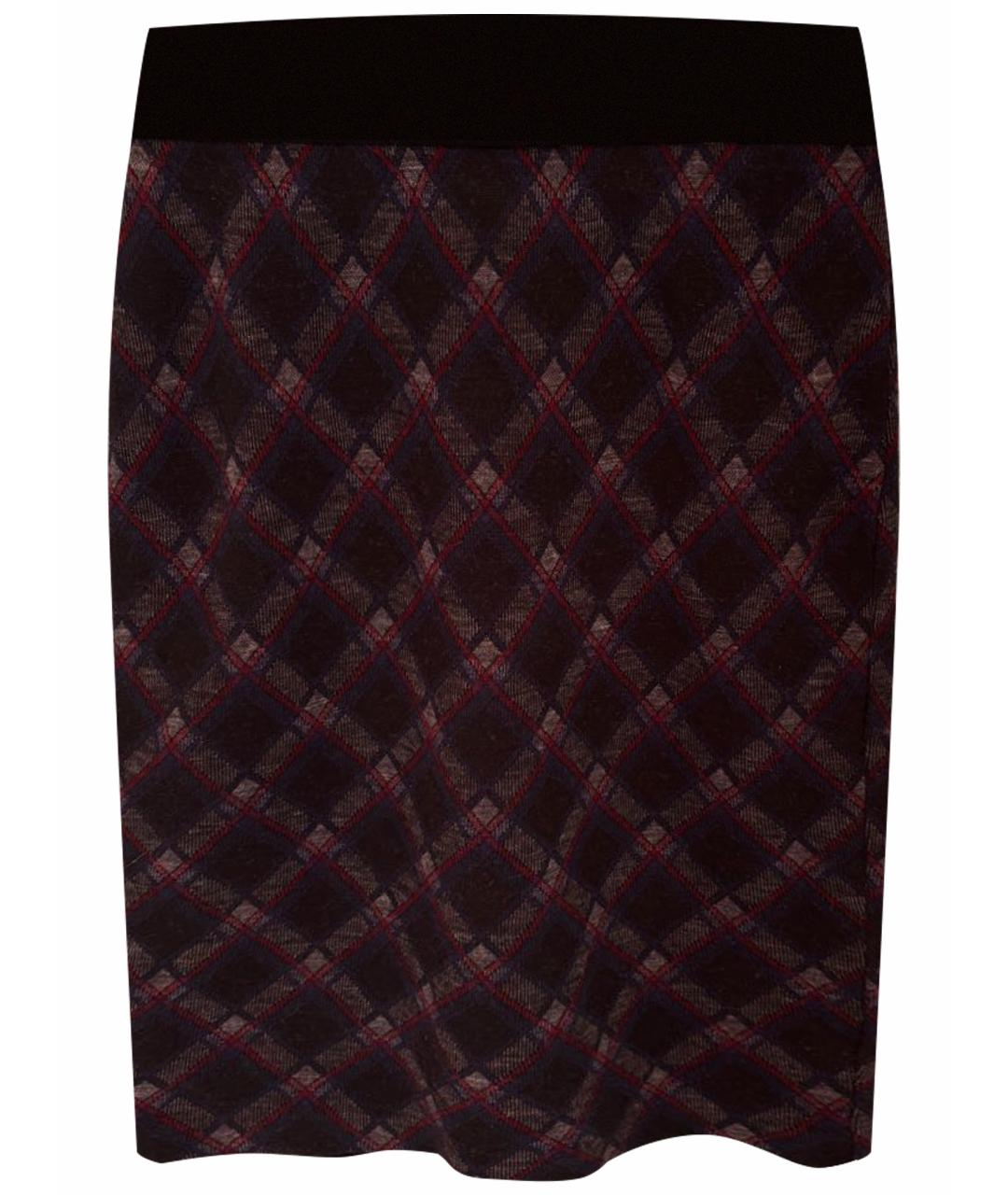 DIANE VON FURSTENBERG Мульти шерстяная юбка миди, фото 1