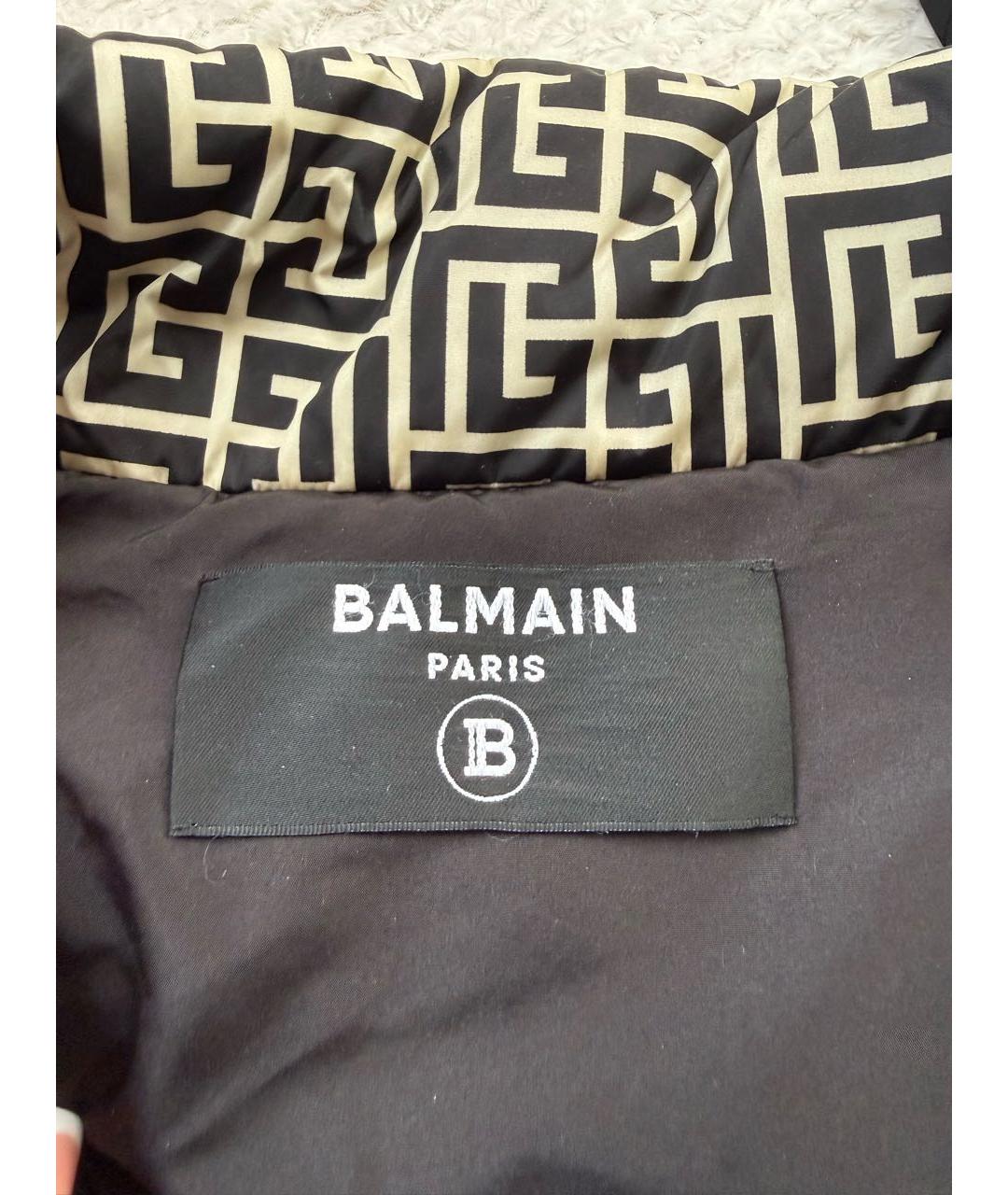 BALMAIN Серая полиамидовая куртка, фото 3