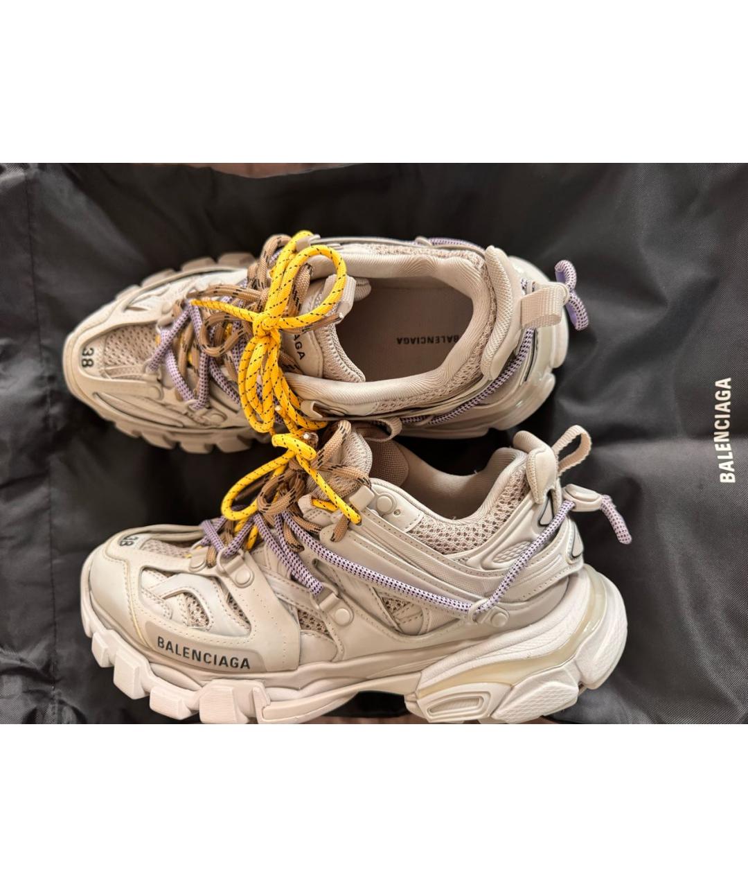 BALENCIAGA Бежевые кроссовки, фото 7