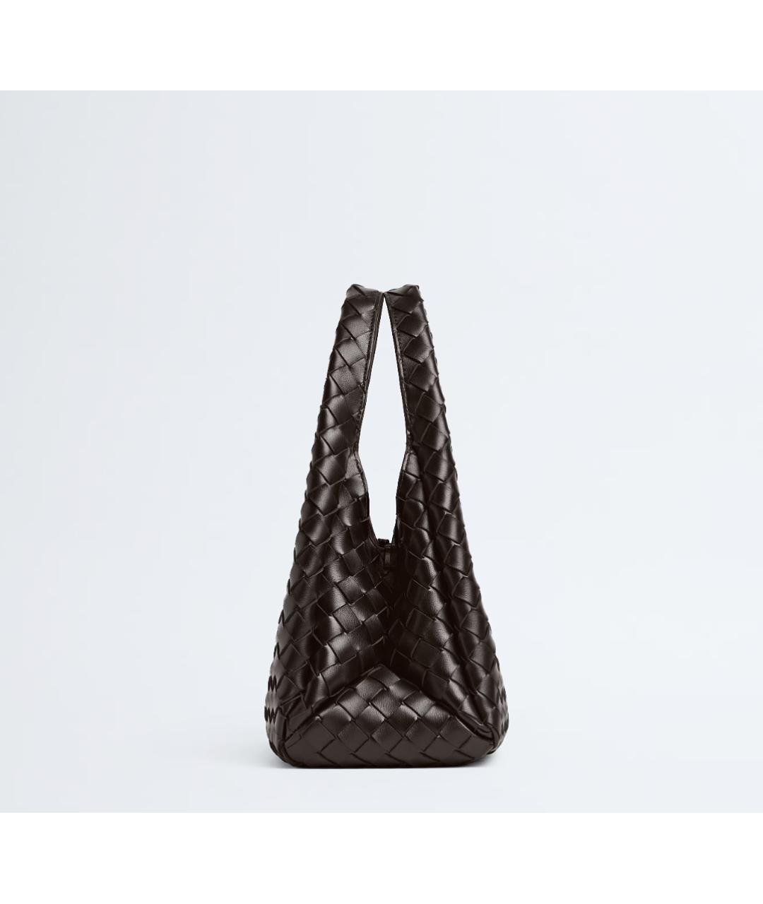 BOTTEGA VENETA Коричневая кожаная сумка тоут, фото 2