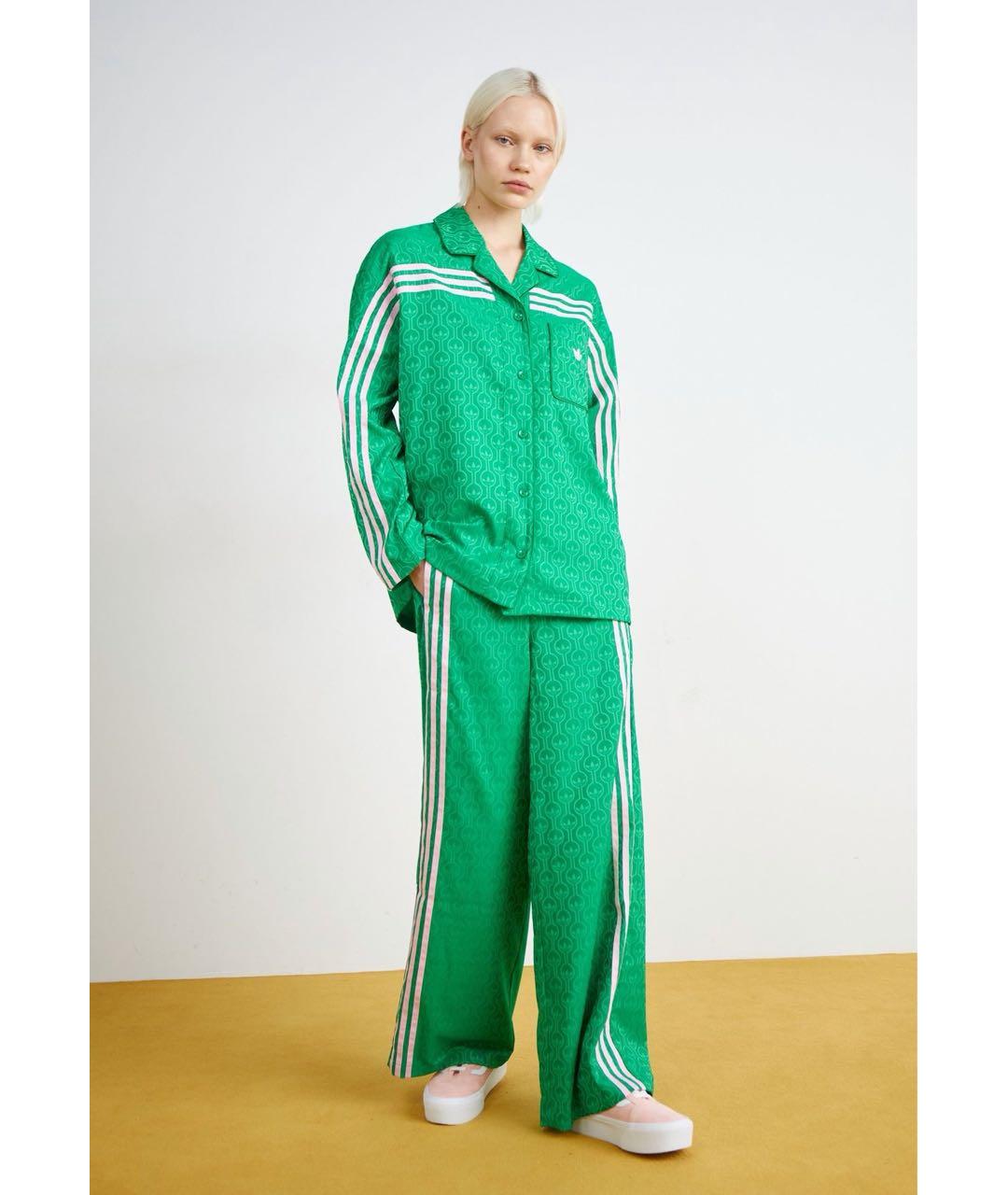 ADIDAS Зеленый полиэстеровый костюм с брюками, фото 5