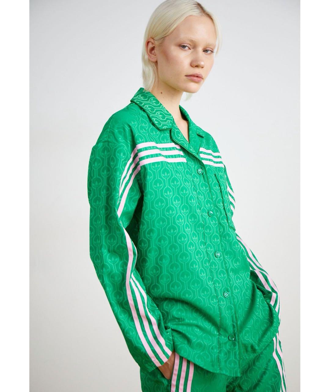 ADIDAS Зеленый полиэстеровый костюм с брюками, фото 6