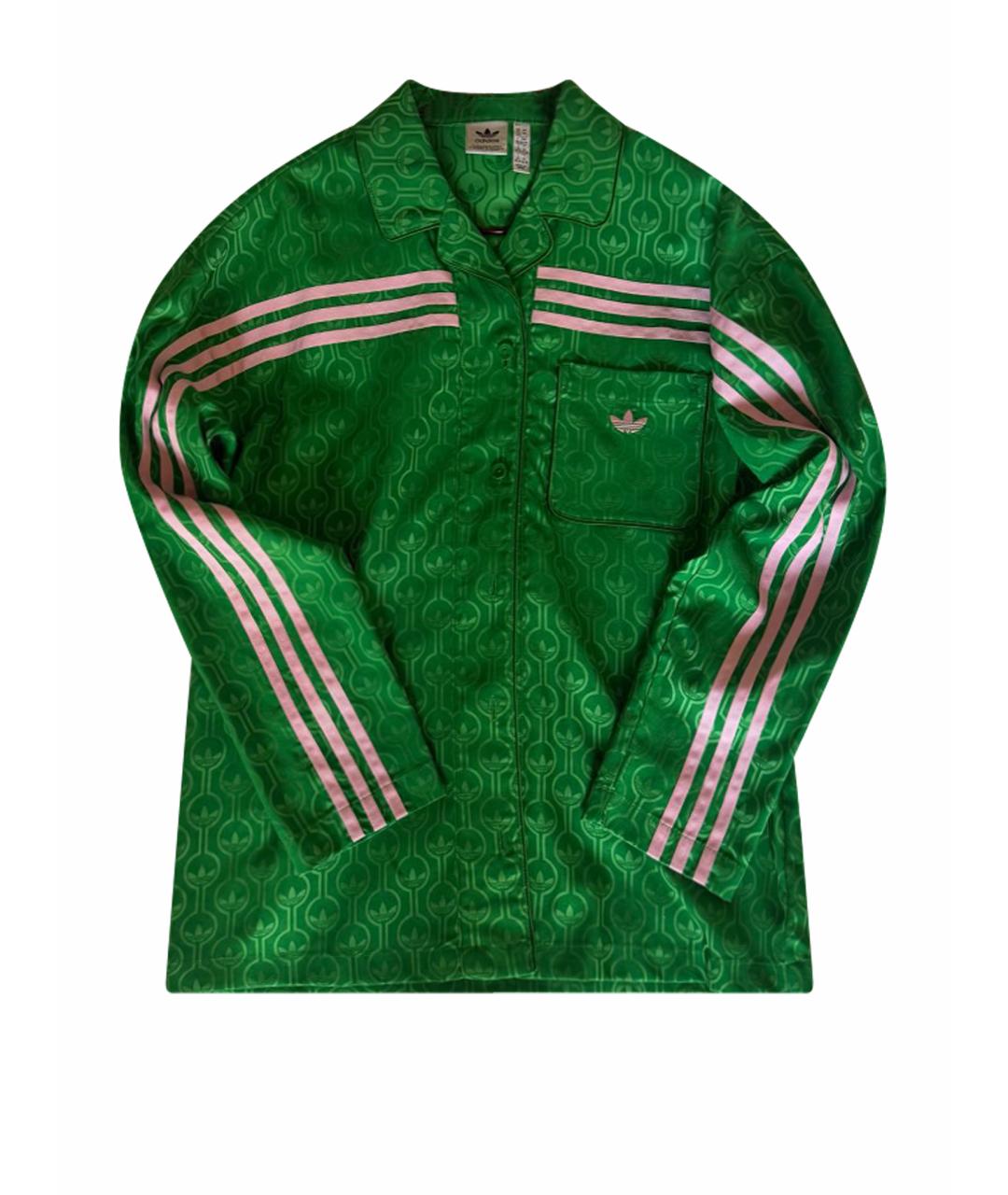 ADIDAS Зеленый полиэстеровый костюм с брюками, фото 1