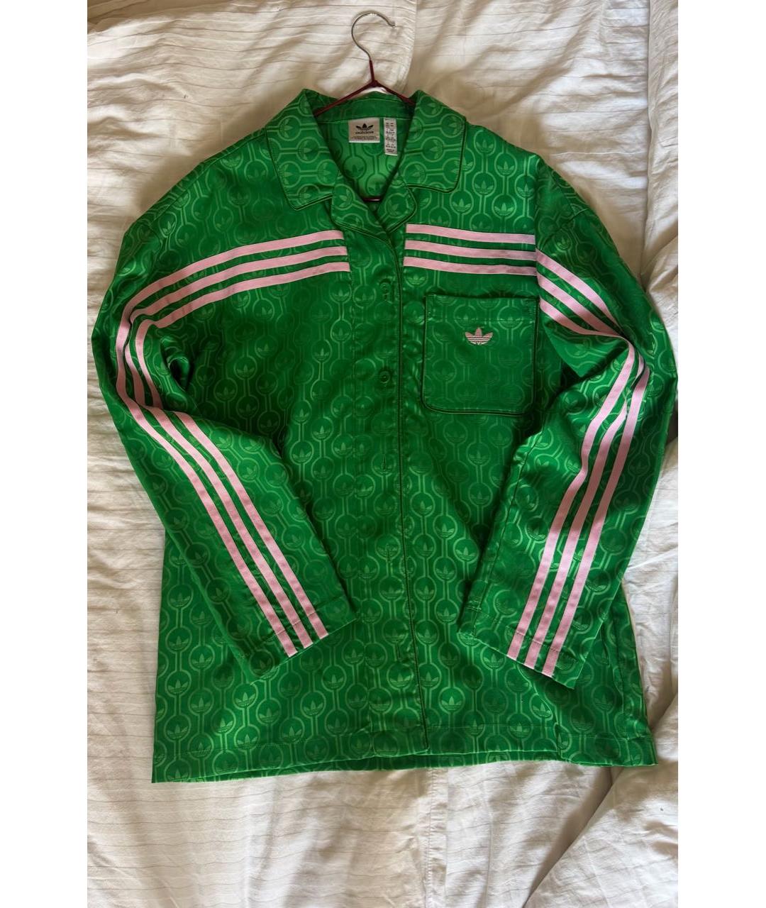 ADIDAS Зеленый полиэстеровый костюм с брюками, фото 7