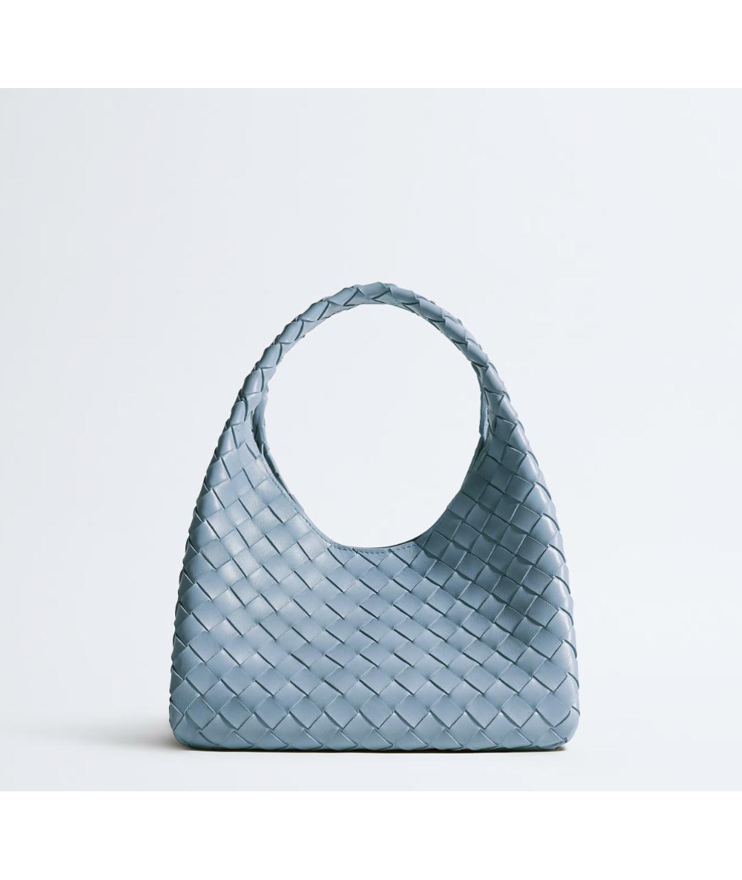 BOTTEGA VENETA Голубая кожаная сумка тоут, фото 6