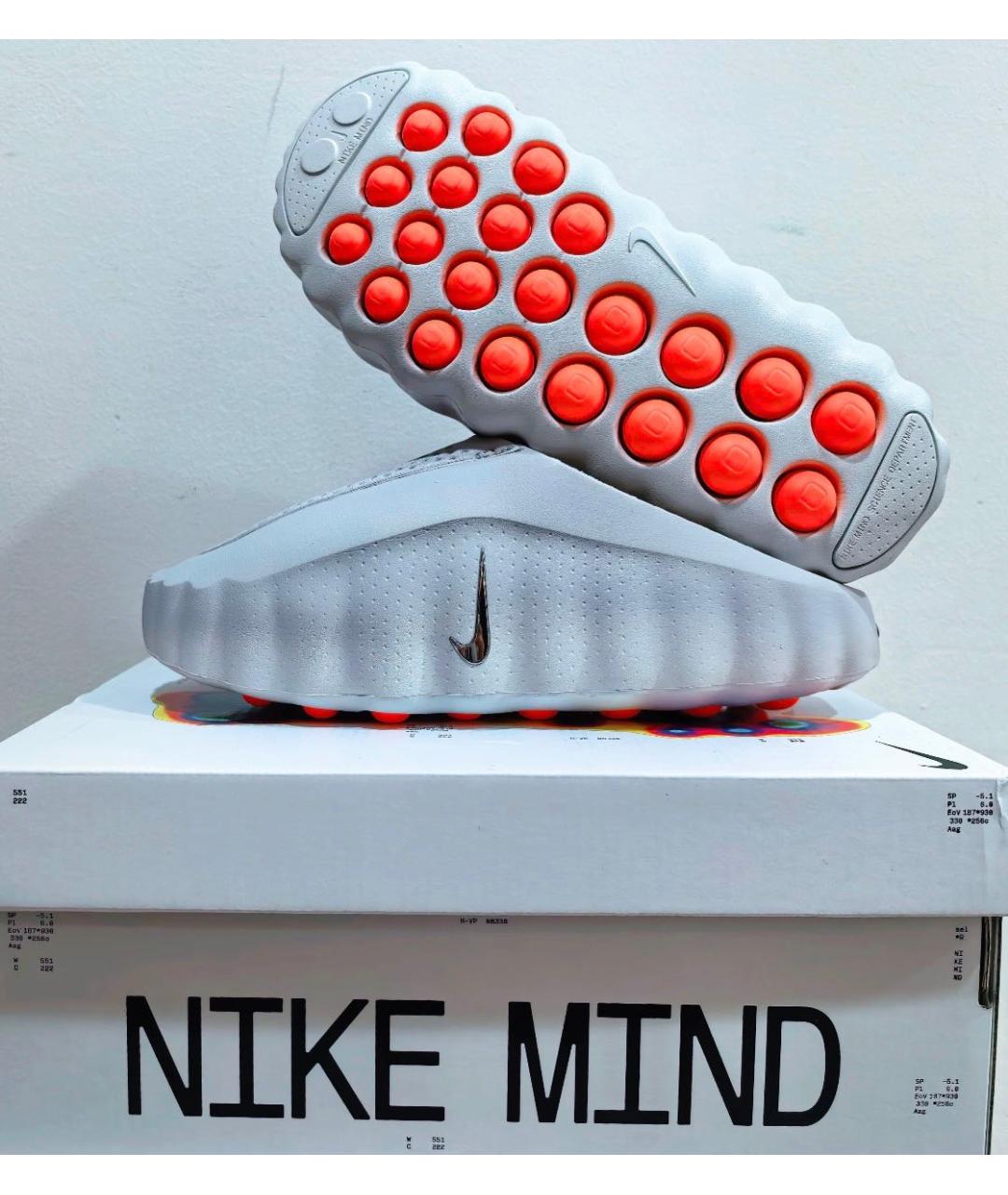 NIKE Серые шлепанцы, фото 4
