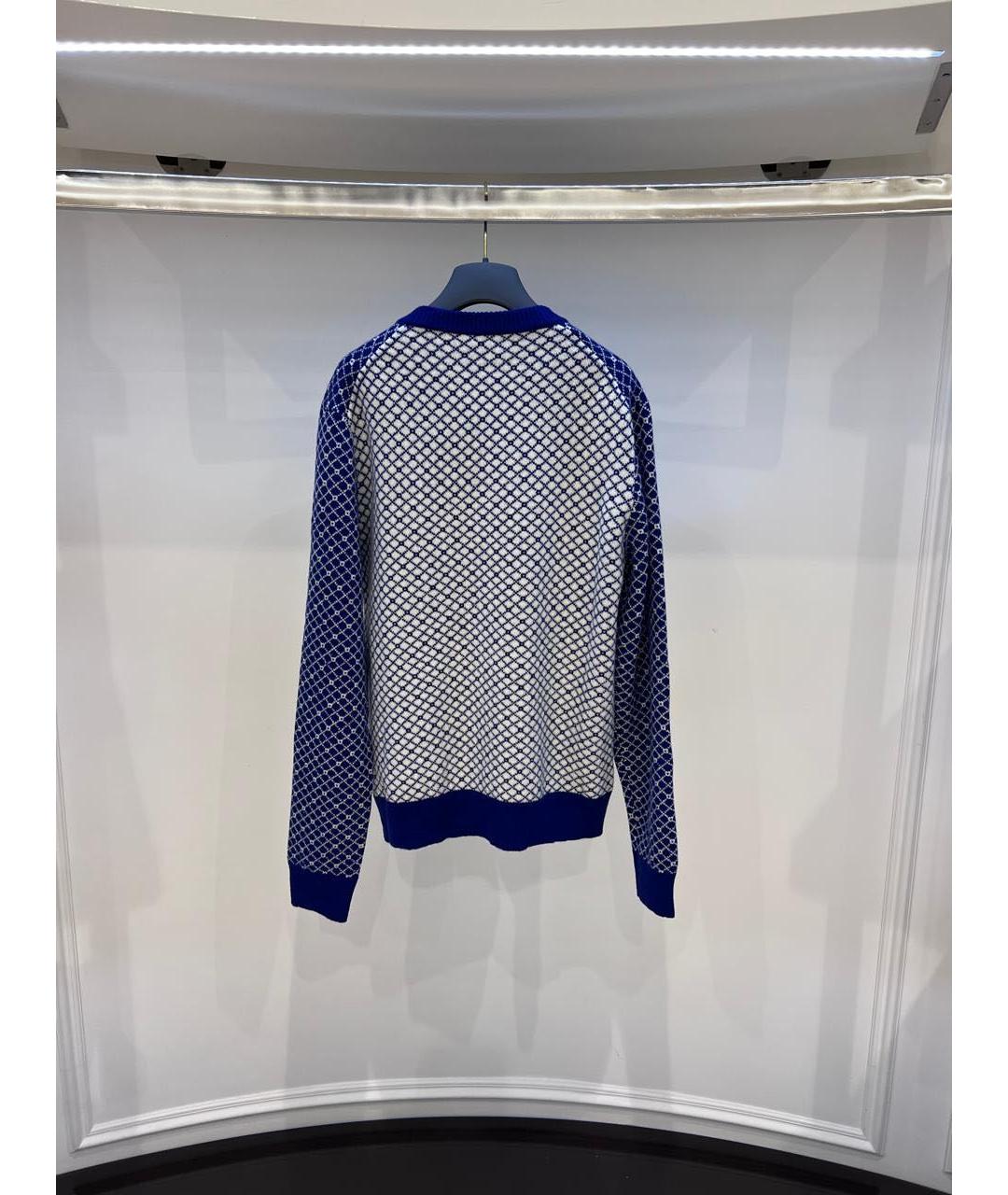 CHRISTIAN DIOR Синий джемпер / свитер, фото 2