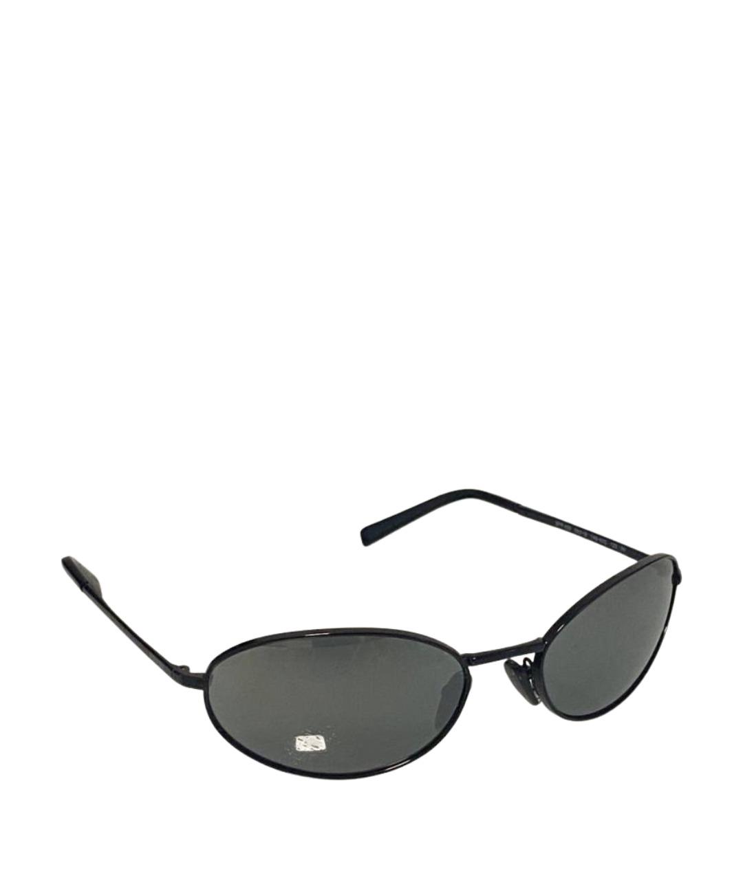 PRADA Черные металлические солнцезащитные очки, фото 1