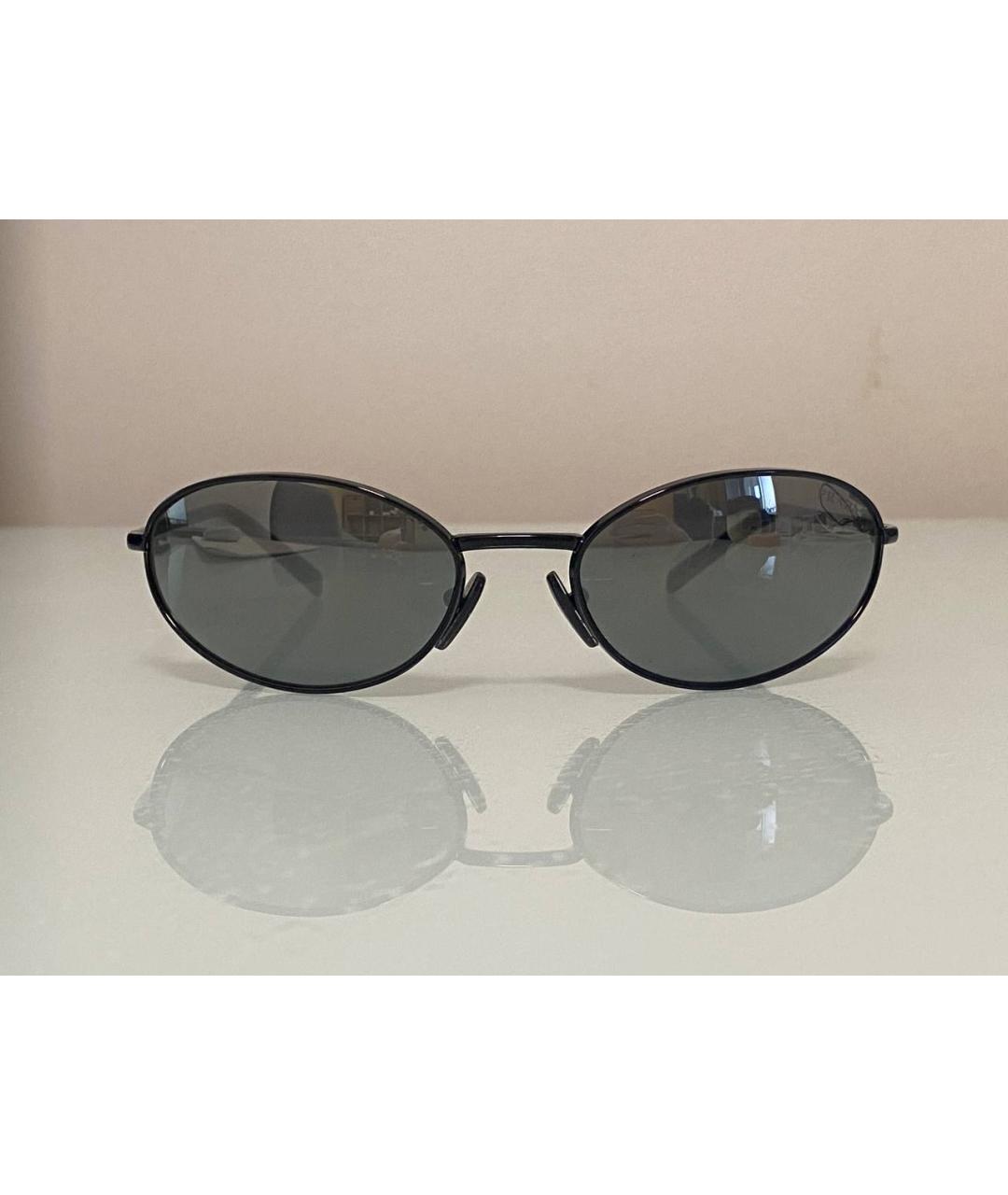 PRADA Черные металлические солнцезащитные очки, фото 3