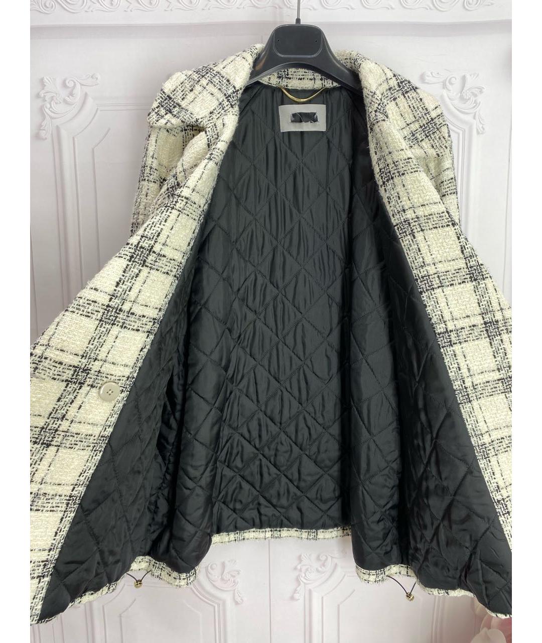 MAX MARA Белое хлопковое пальто, фото 2
