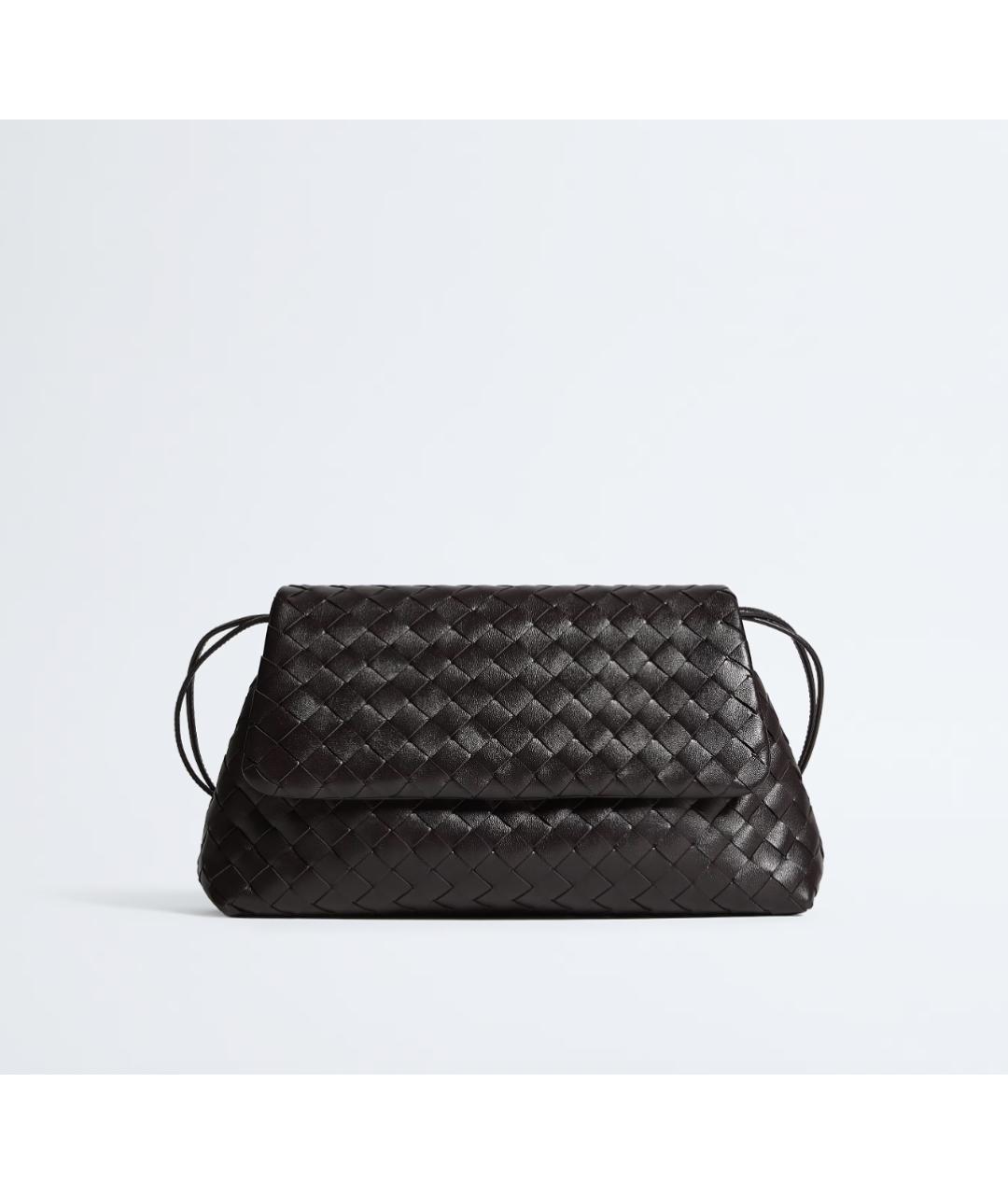 BOTTEGA VENETA Коричневая кожаная сумка через плечо, фото 7