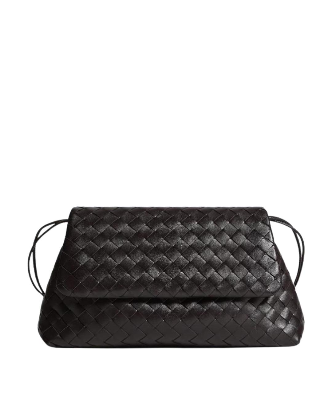 BOTTEGA VENETA Коричневая кожаная сумка через плечо, фото 1