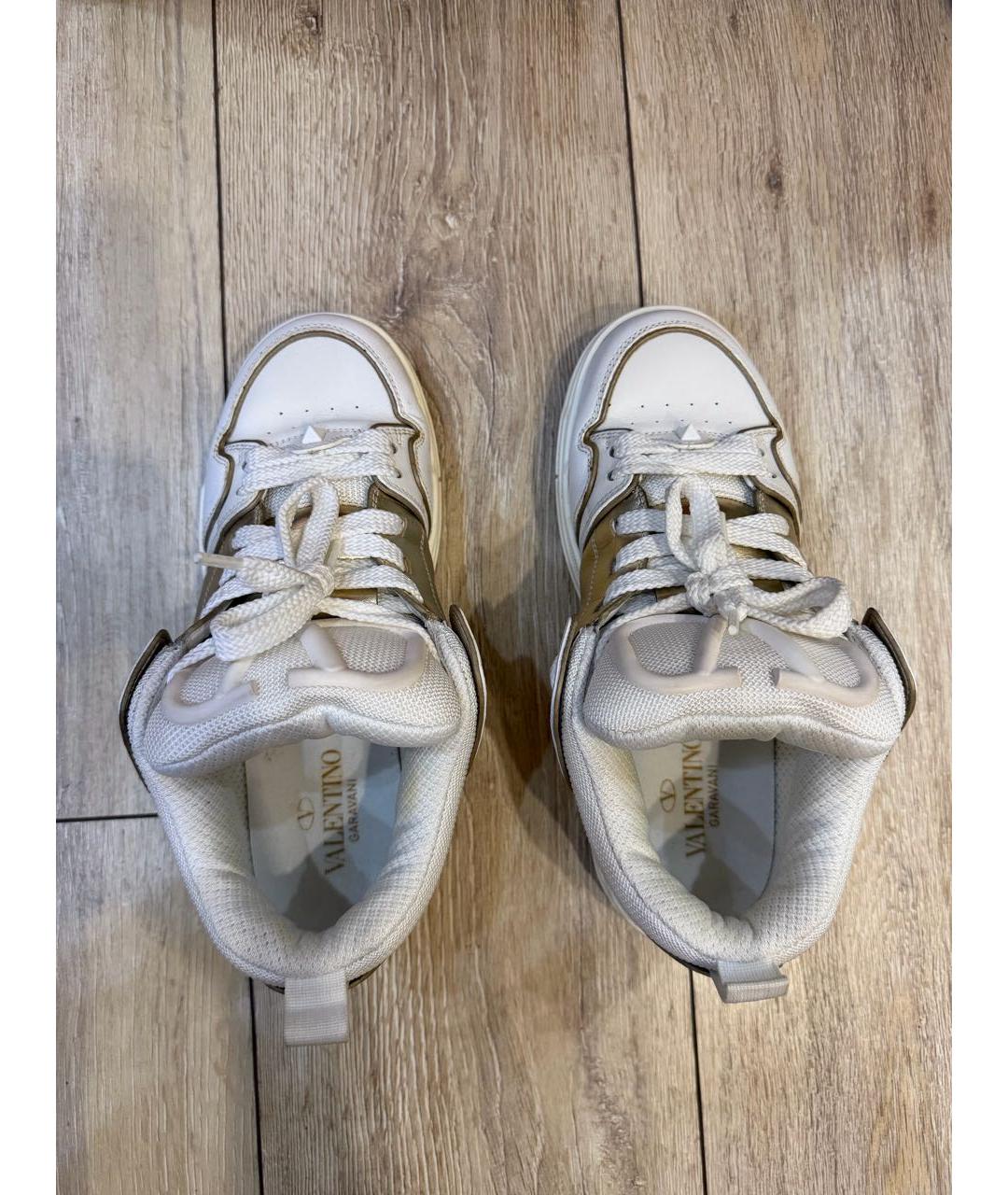 VALENTINO Белые кожаные кроссовки, фото 3