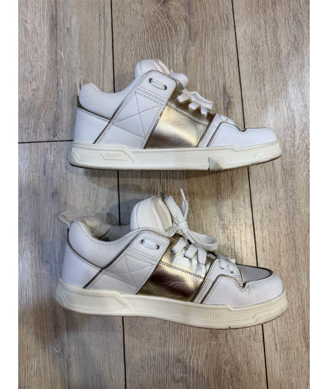 VALENTINO Белые кожаные кроссовки, фото 9