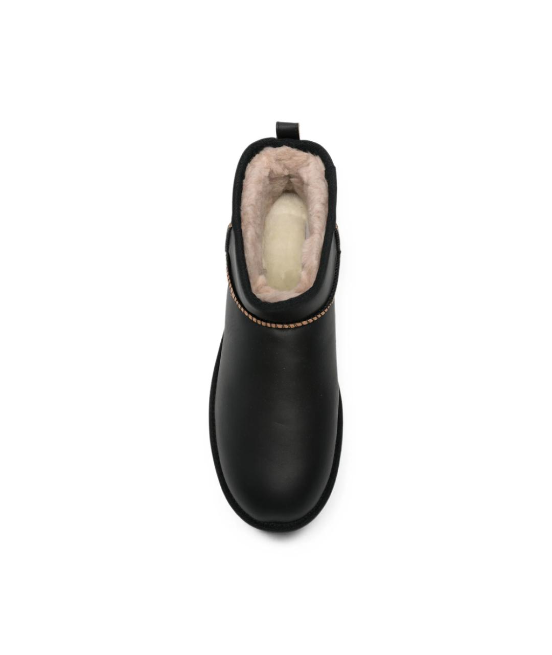 UGG Черные кожаные низкие ботинки, фото 3