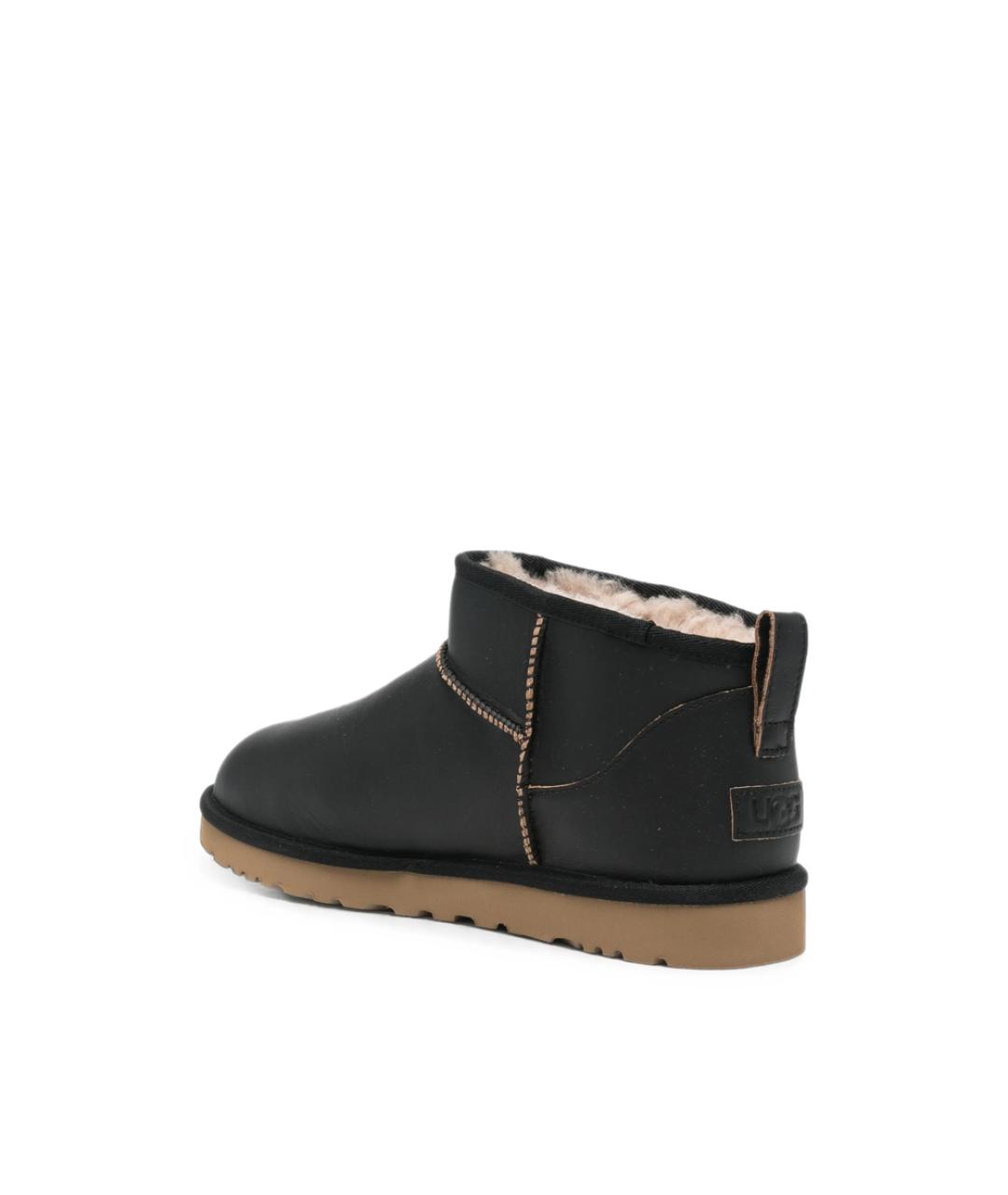 UGG Черные кожаные низкие ботинки, фото 5