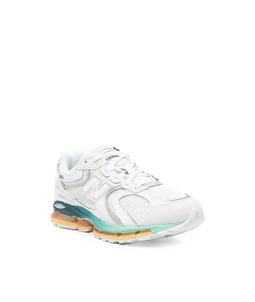 NEW BALANCE Белые текстильные низкие кроссовки / кеды, фото 2