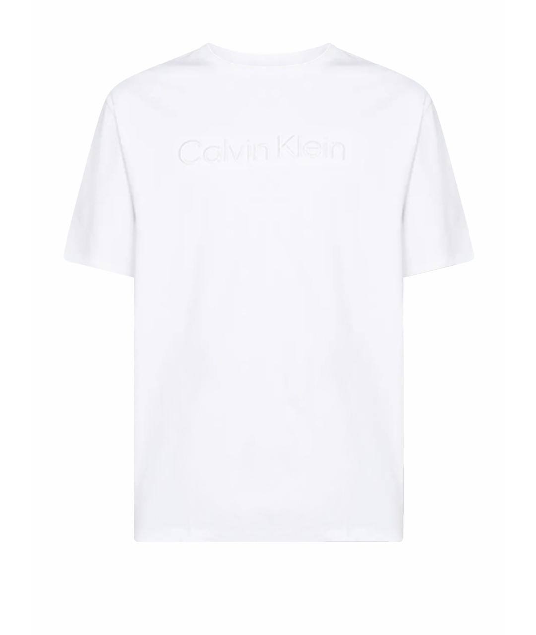 CALVIN KLEIN Белая хлопковая футболка, фото 1