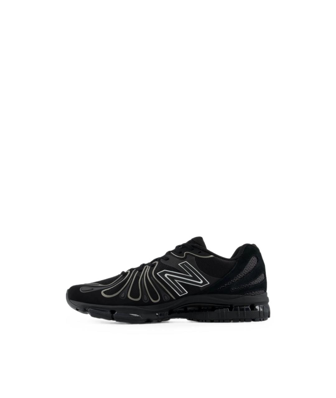 NEW BALANCE Черные кожаные низкие кроссовки / кеды, фото 2