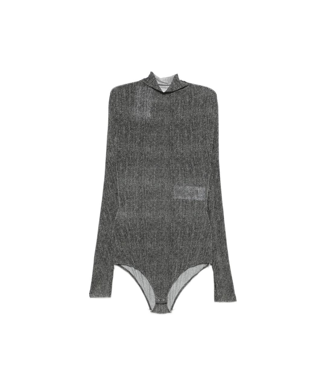 MAISON MARGIELA Серое вискозное боди, фото 1